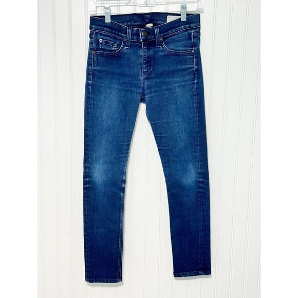 Rag &‎ Bone Women's High Rise Skinny Leg Jeans Indigo Denim Medium Wash Size 25